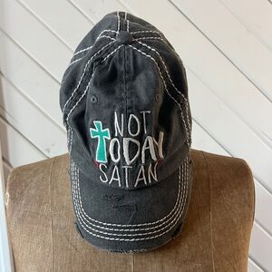 Kbethos Hats Not Today Satan vintage Looking Distressed Mom Baseball Hat